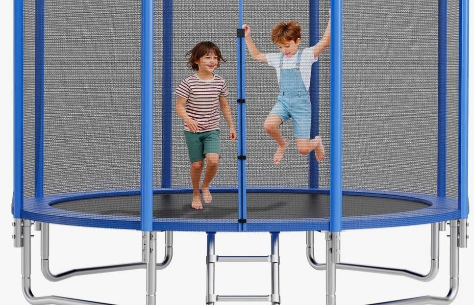 Blue Trampoline with Safety Net - photo 4