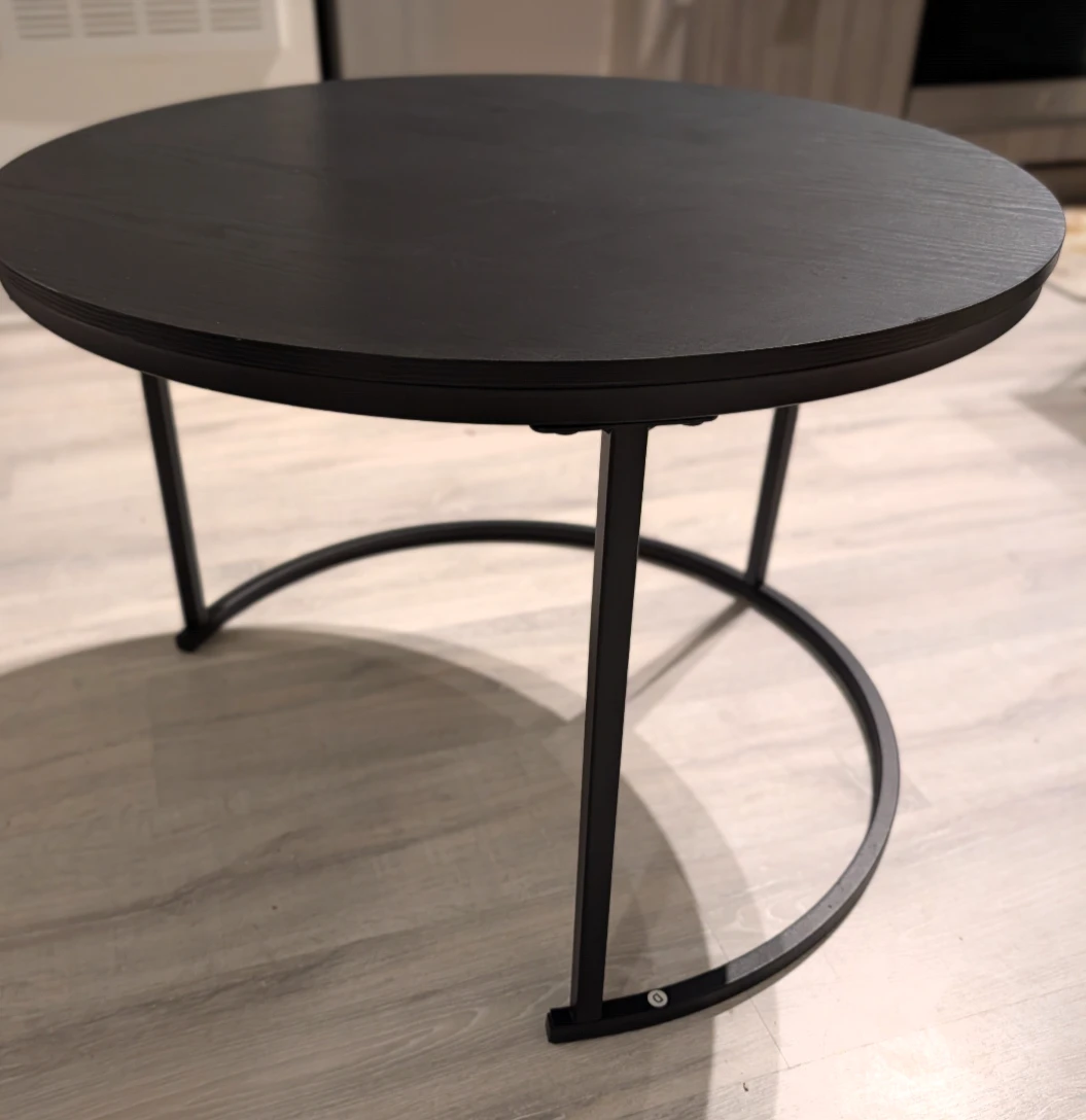 Black Round Coffee Table - Need to be gone - Price negotiable - photo 2