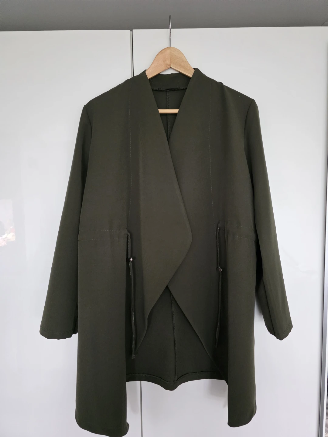 New Collection Women's Khaki Drape Jacket