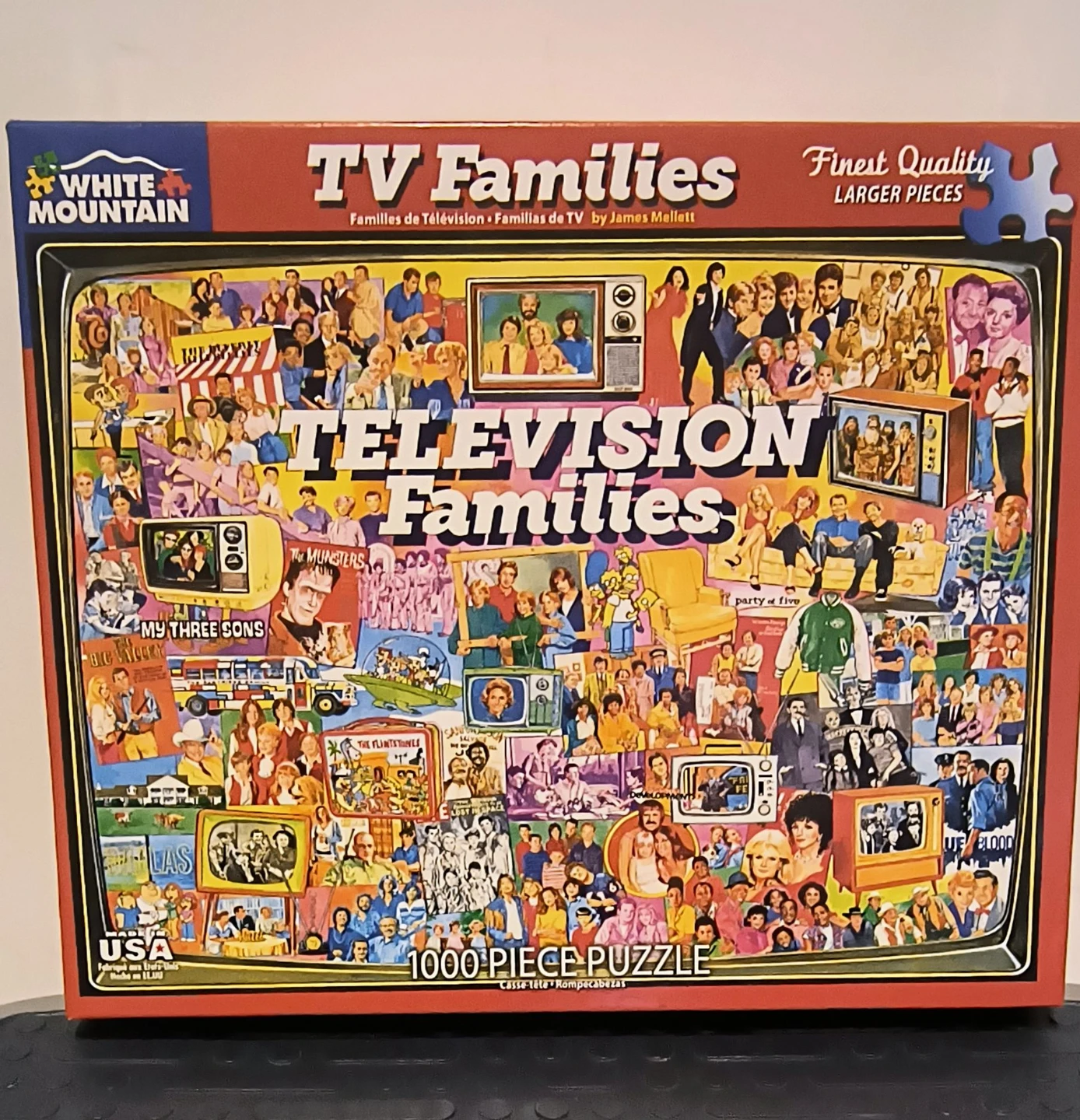 White Mountain TV Families 1000 Piece Jigsaw Puzzle