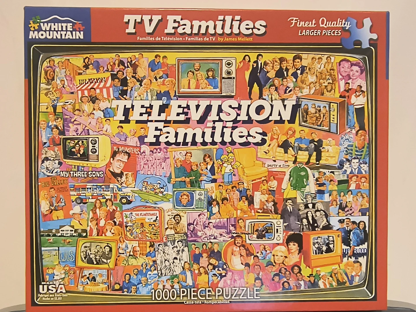 White Mountain TV Families 1000 Piece Jigsaw Puzzle - photo 3