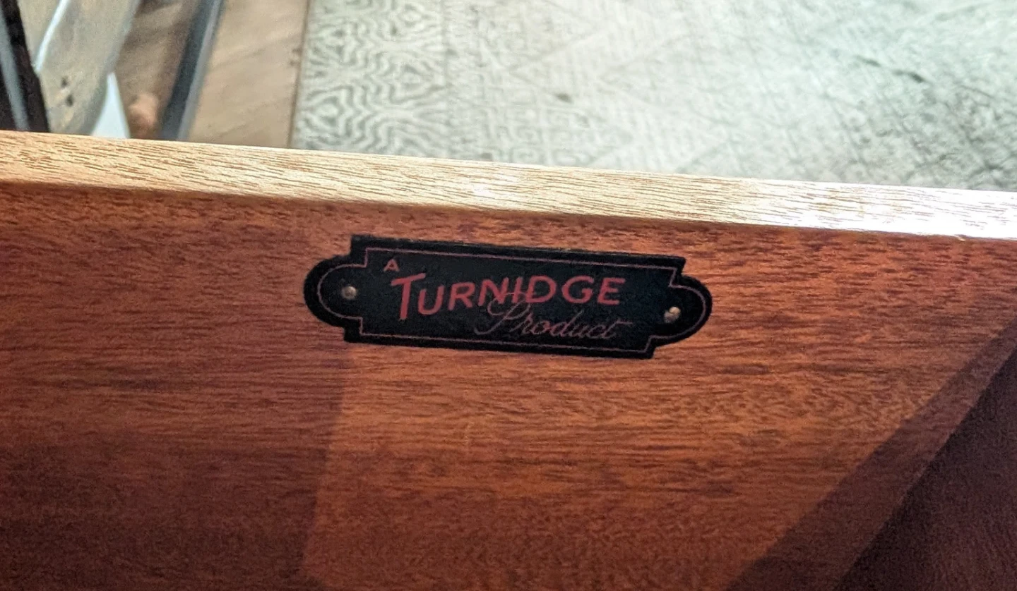 Turnidge Teak Display Cabinet Sliding Glass Doors with Drawers - photo 5