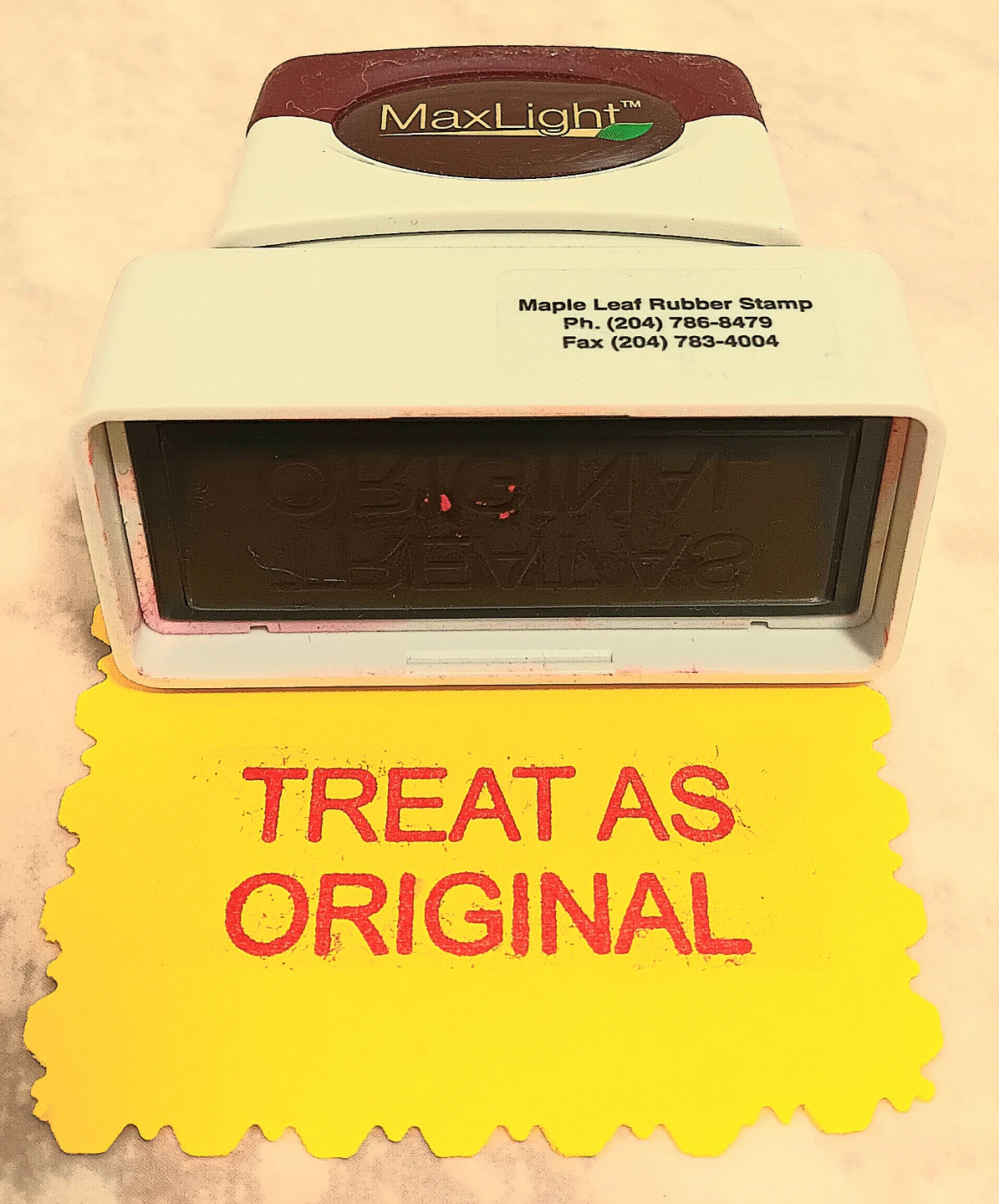 📍MaxLight Treat As Original Rubber Stamp📌 - photo 2