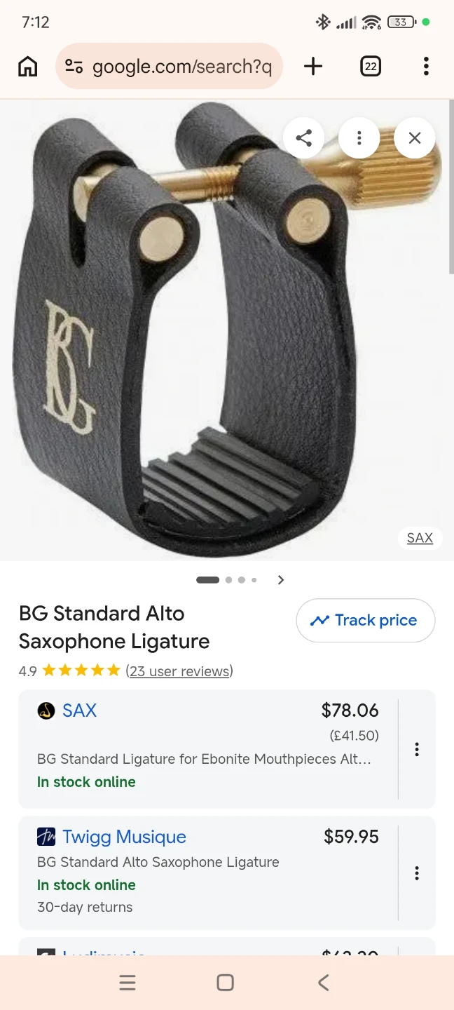 BG Ligature for Alto Saxophone - photo 3