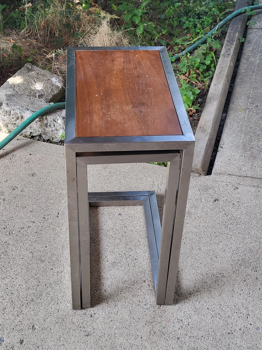 Nesting Tables - Wood and Metal