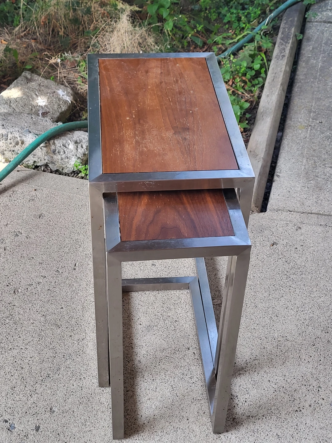 Nesting Tables - Wood and Metal - photo 2