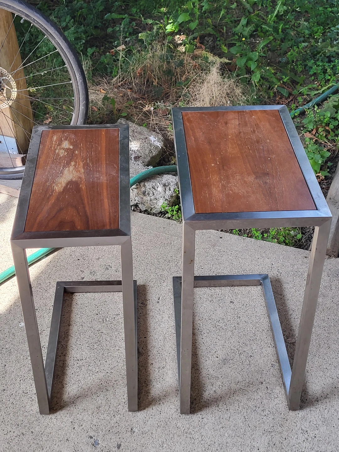 Nesting Tables - Wood and Metal - photo 3