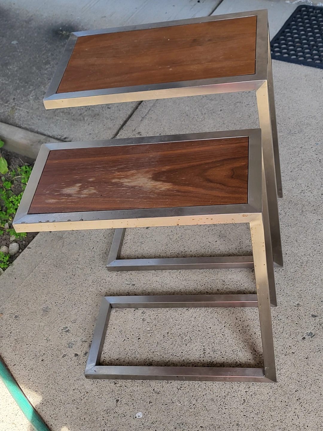 Nesting Tables - Wood and Metal - photo 4