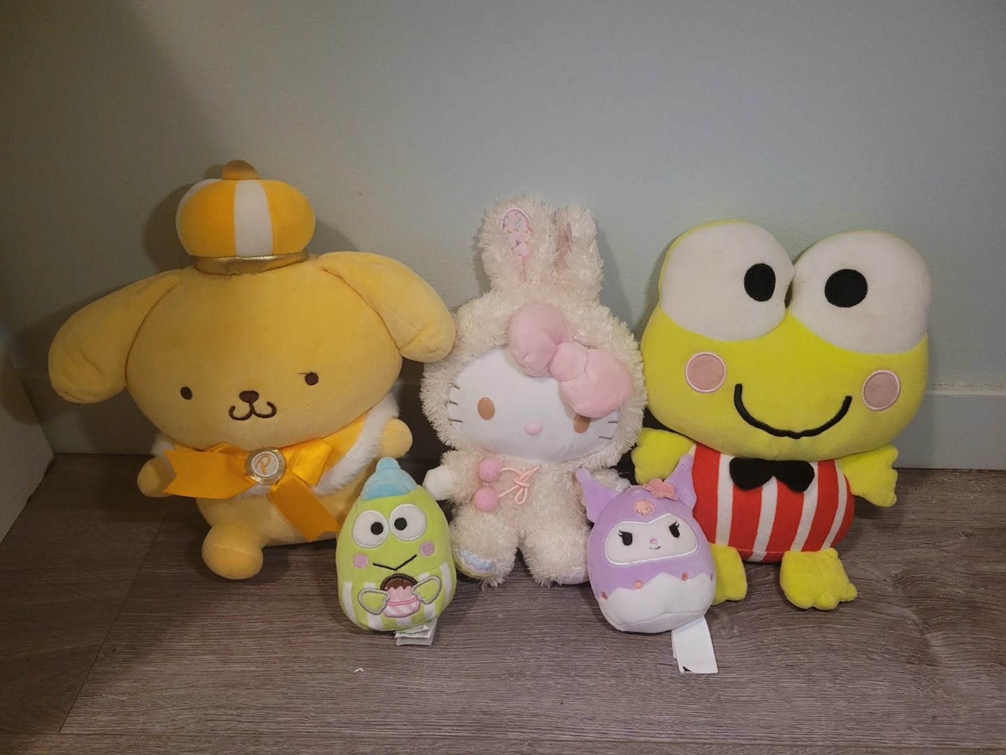 Sanrio Plush Toys - Hello Kitty, Keroppi, Pompompurin