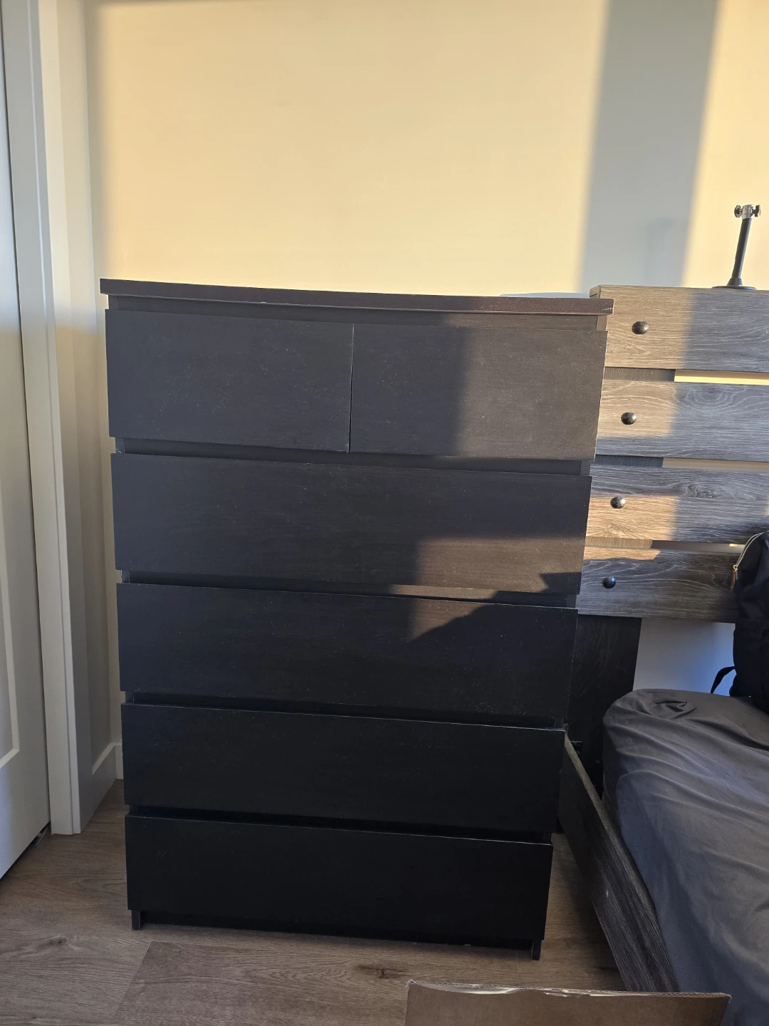 6-Drawer Dresser - Black-brown - photo 2