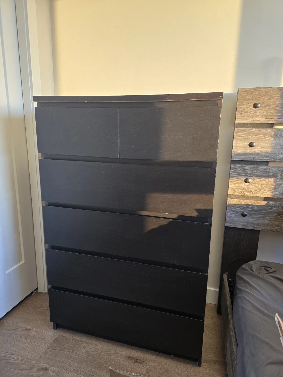 6-Drawer Dresser - Black-brown - photo 3