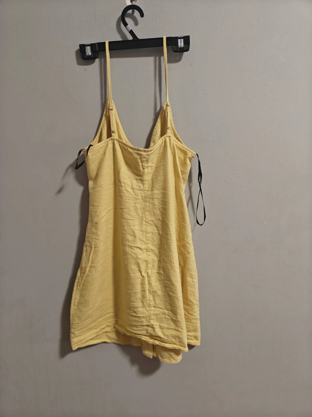 Yellow Button-Up Camisole Dress - photo 2