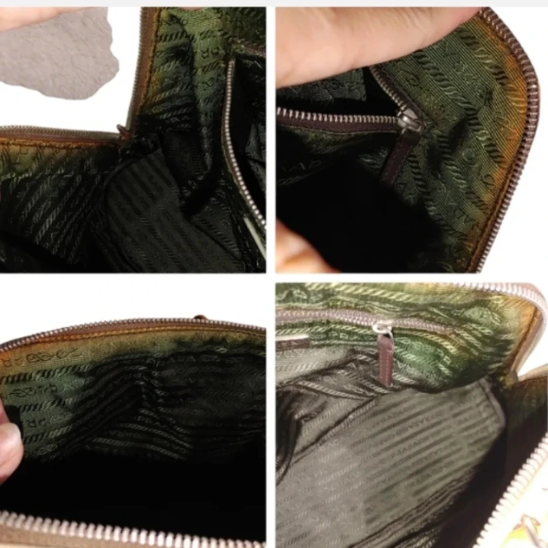 PRADA Dome Canapa & Leather Bag - photo 5