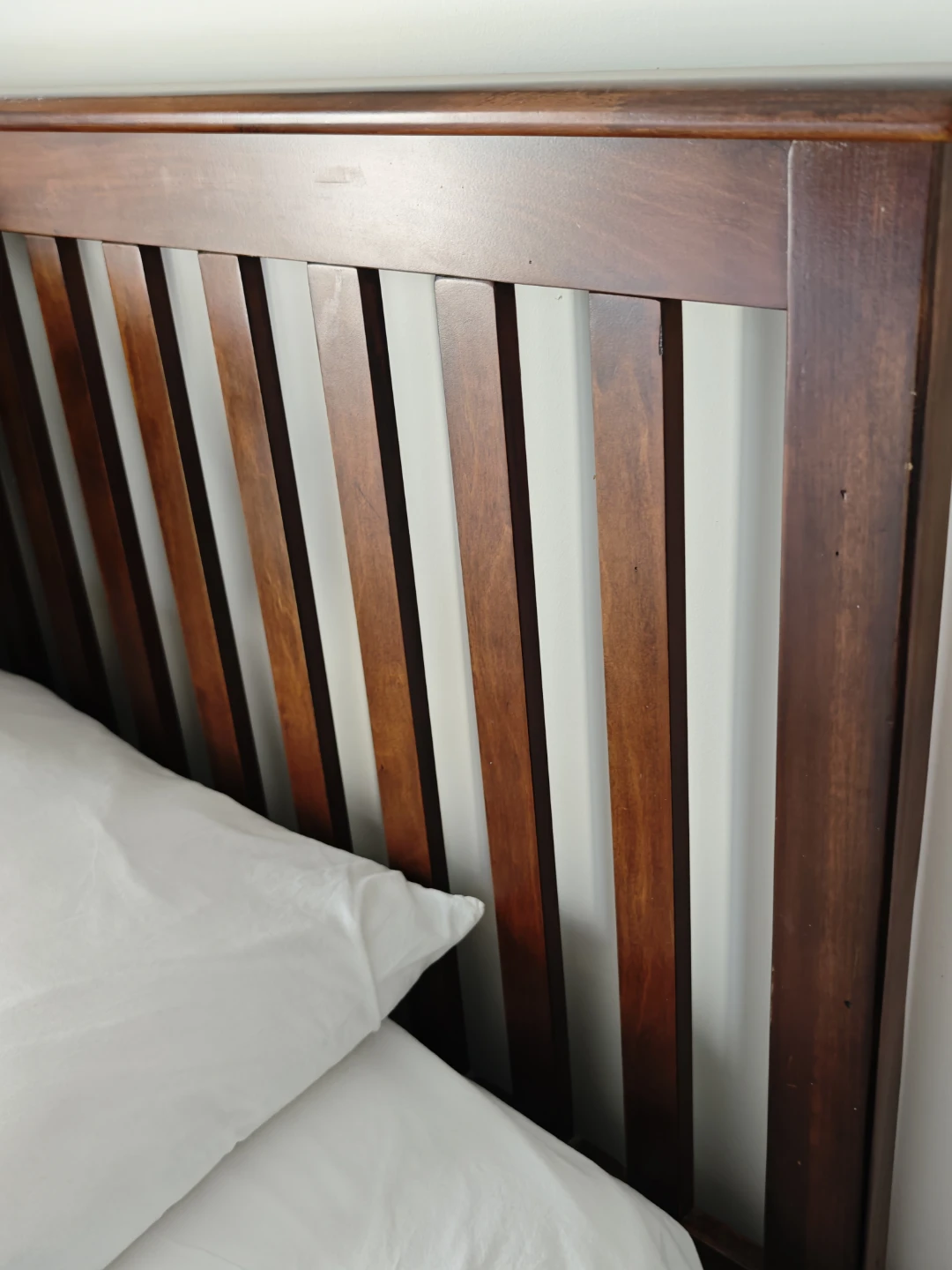 Wooden Bed Frame and Two Nightstands - photo 2