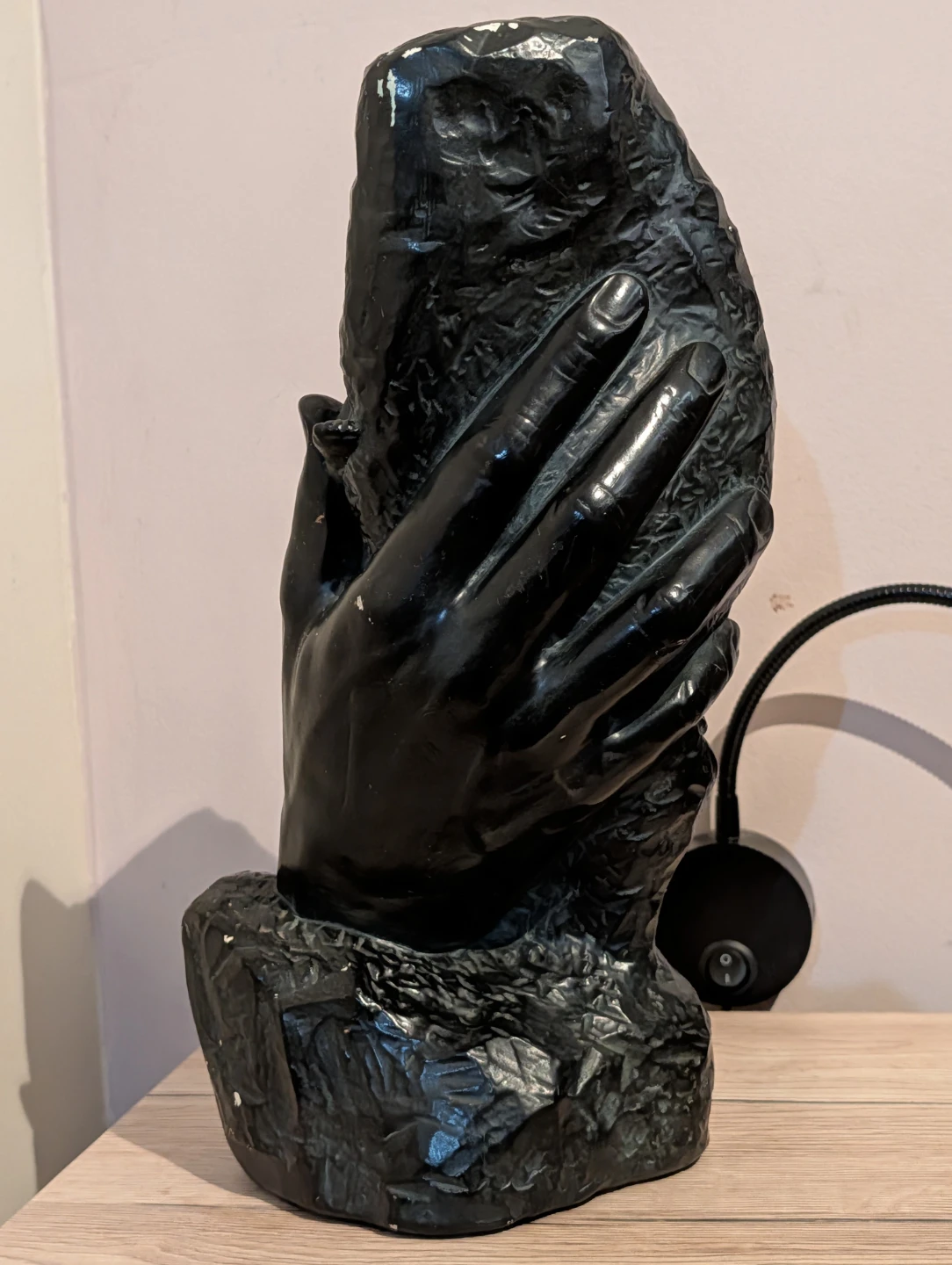 Vintage Jackir Studios "The Hand of God" Durastone Sculpture