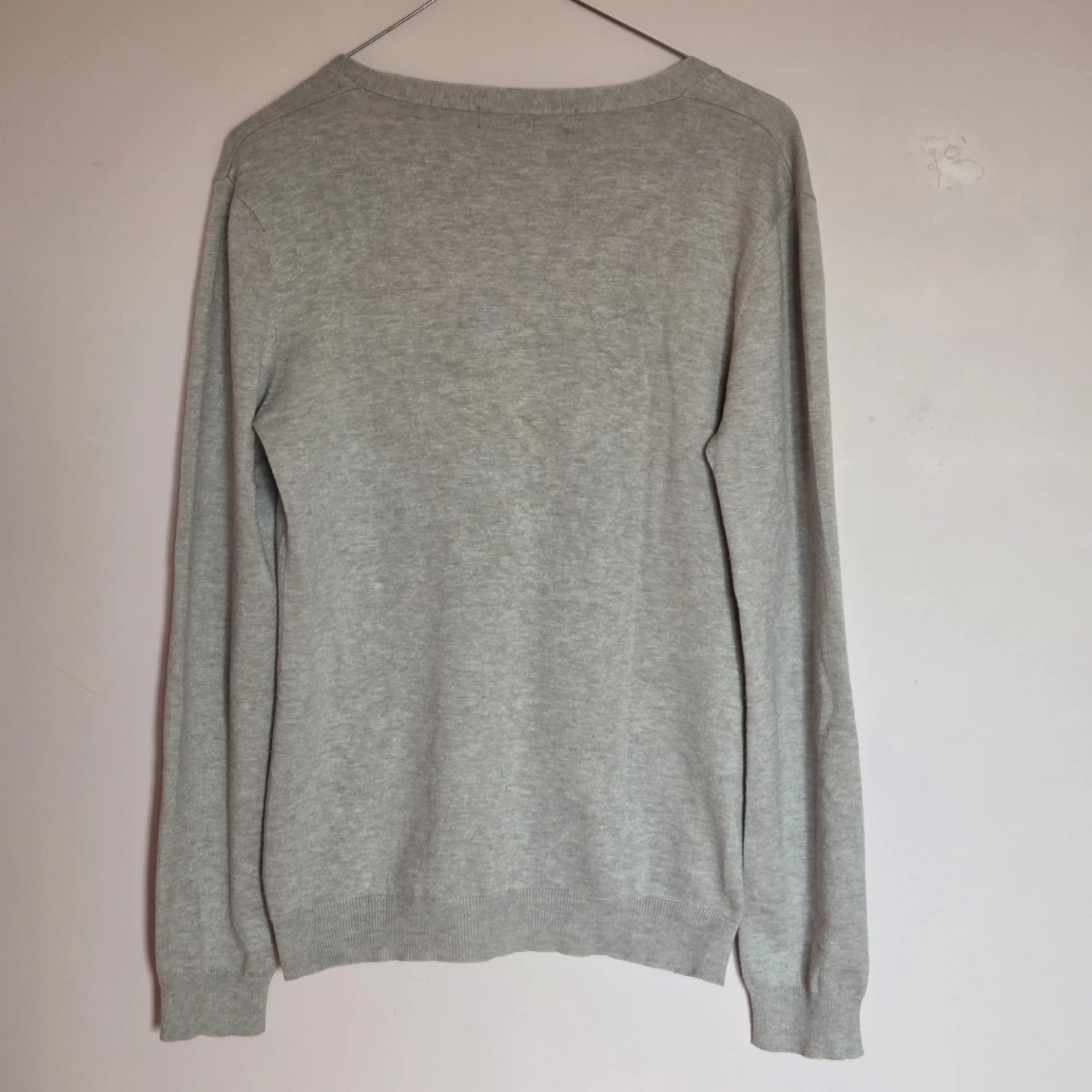 Beige V-Neck Cardigan Sweater - photo 3