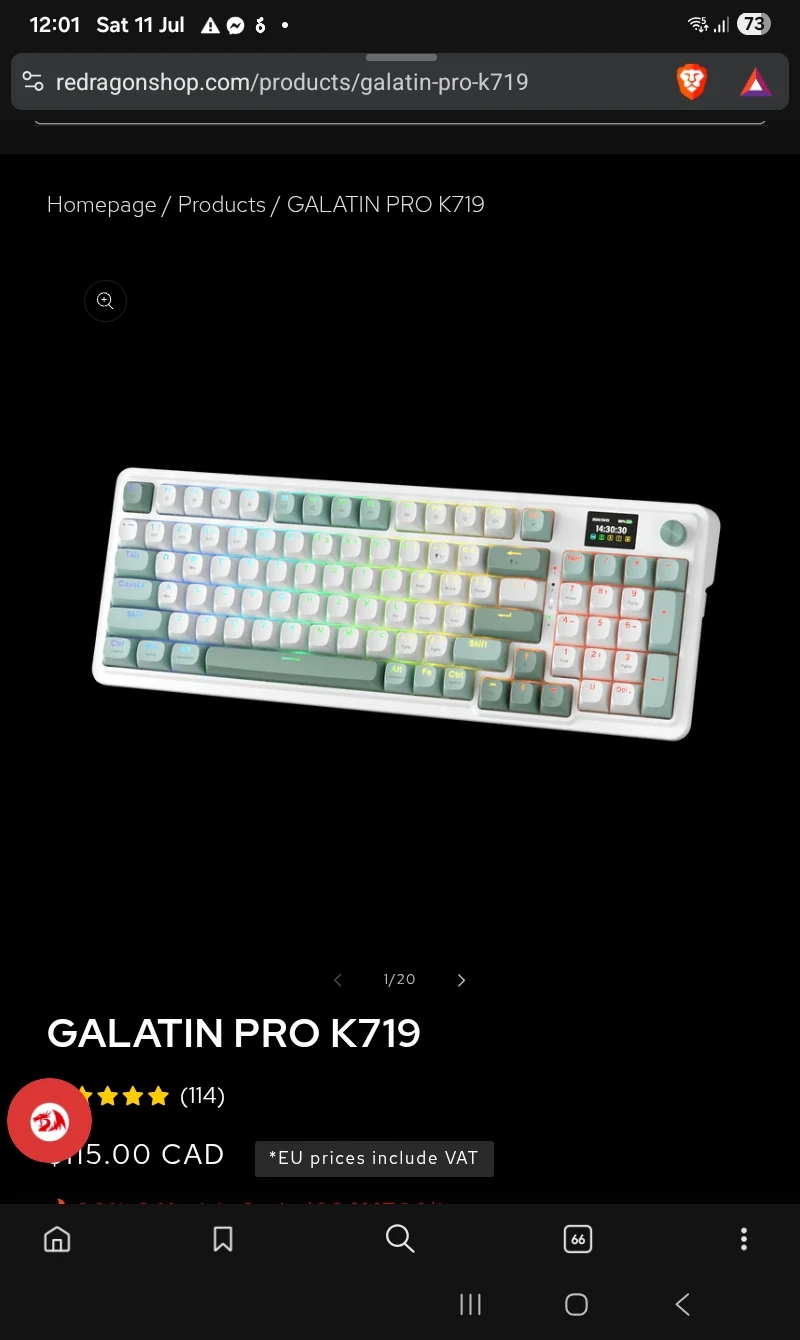 Redragon Galatin Pro K719 Mechanical Keyboard - photo 2