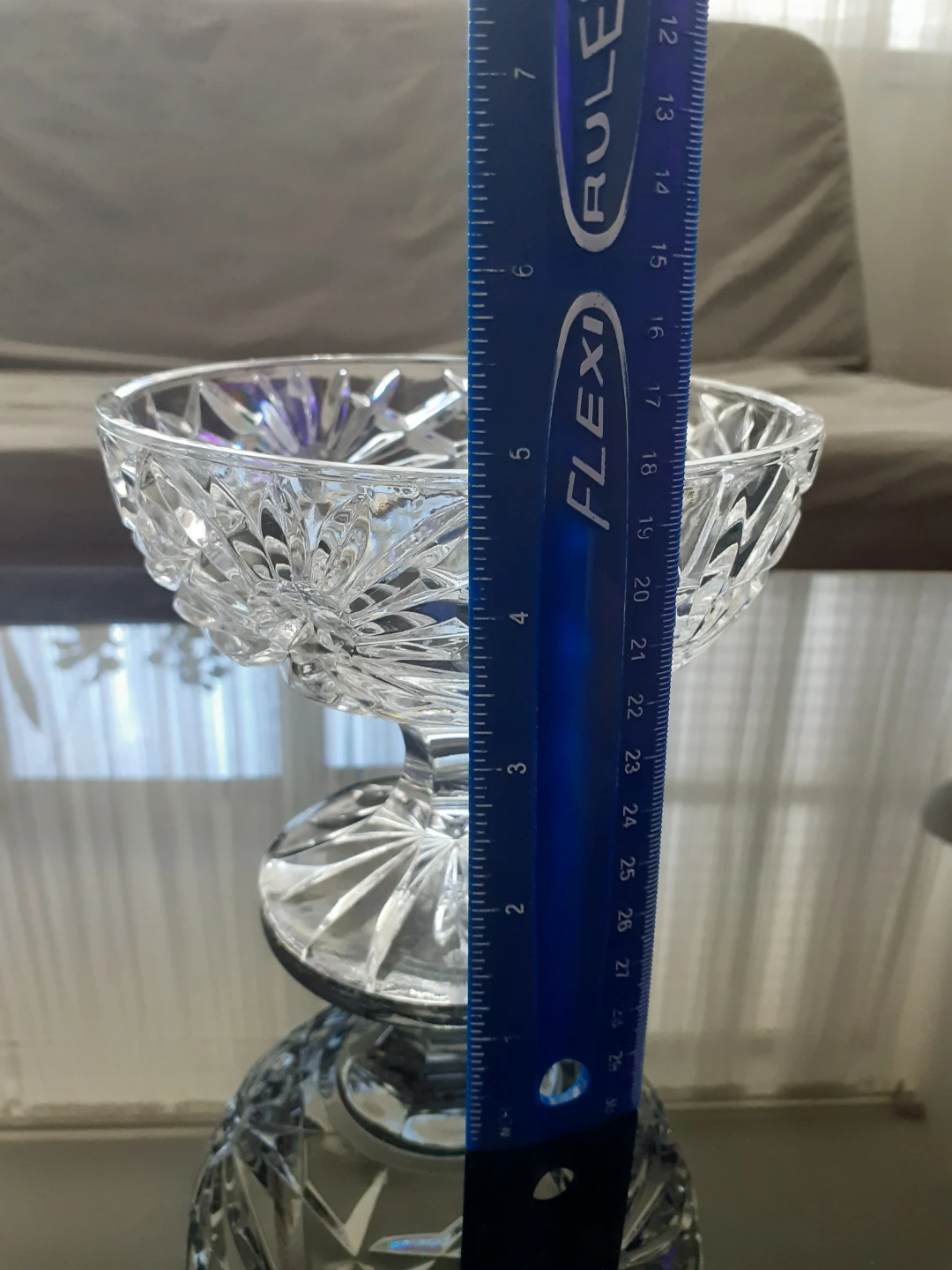 Clear glass Footed Bowl - photo 4