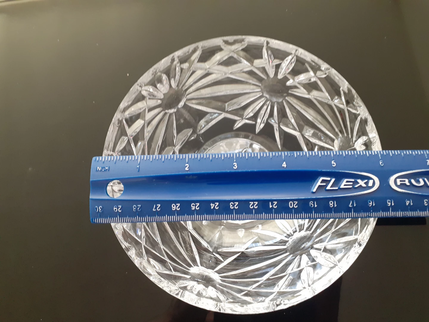 Clear glass Footed Bowl - photo 5
