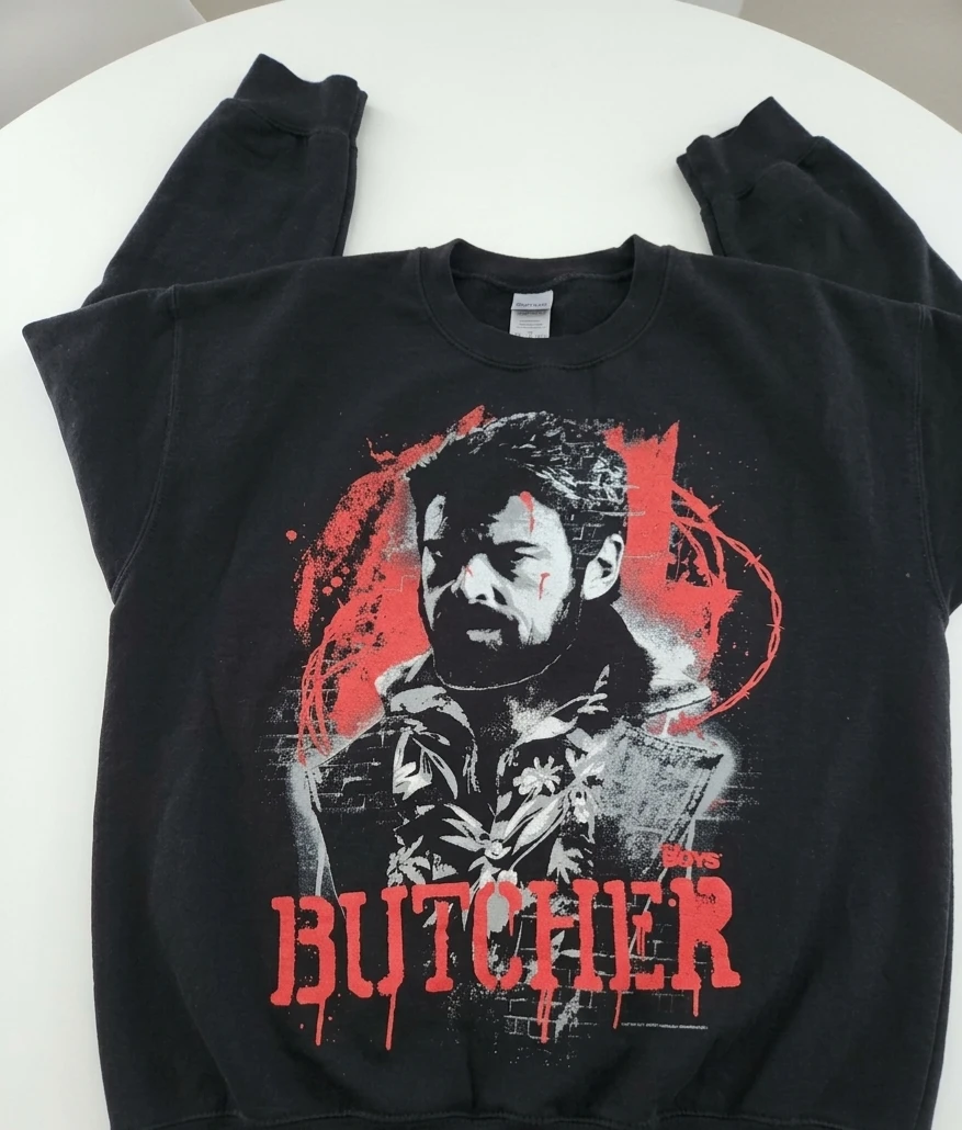 The Boys Butcher Black Crewneck Sweatshirt