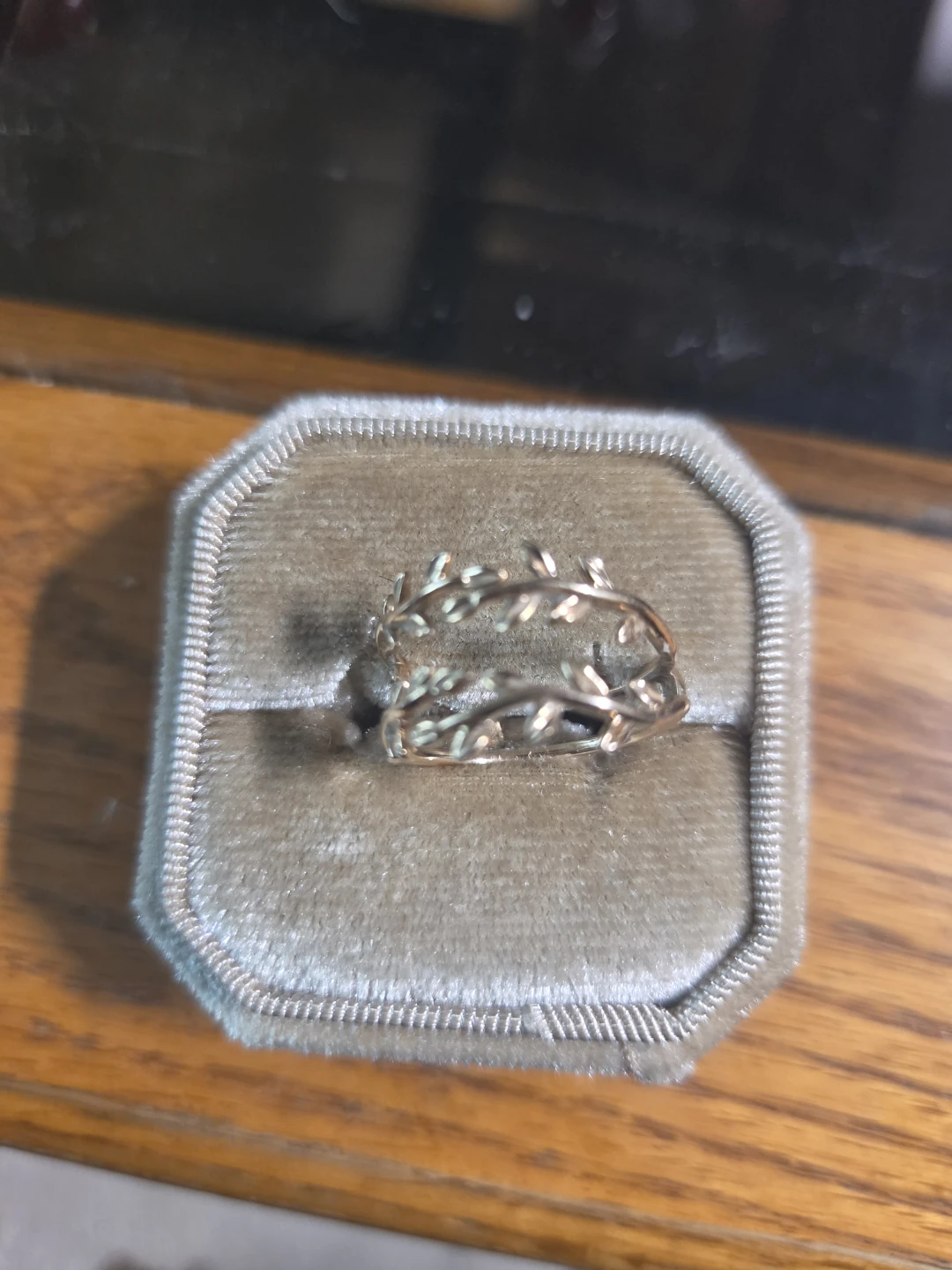 Rose Gold Leaf Ring