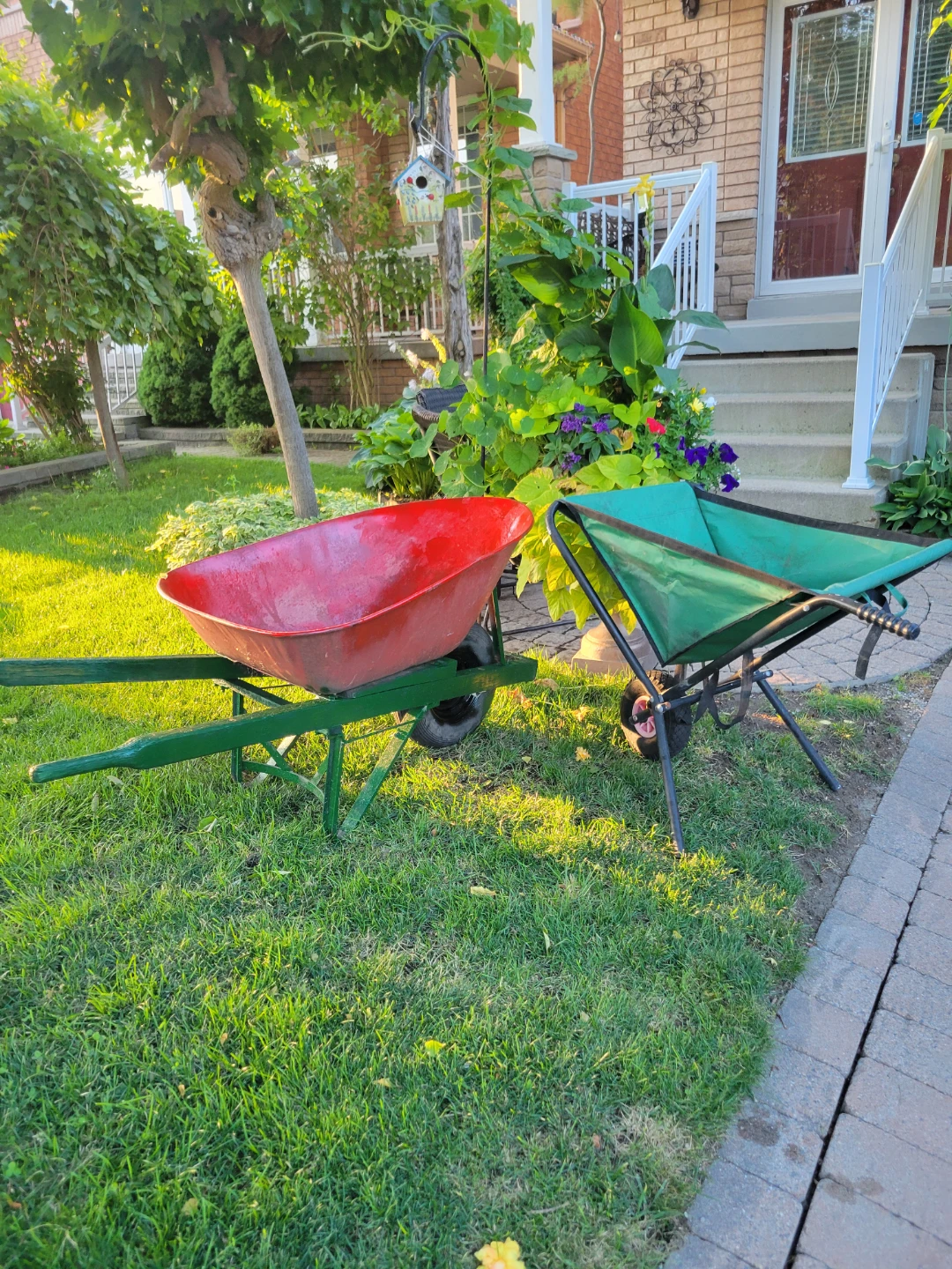 Red and Green Wheelbarrows - photo 2