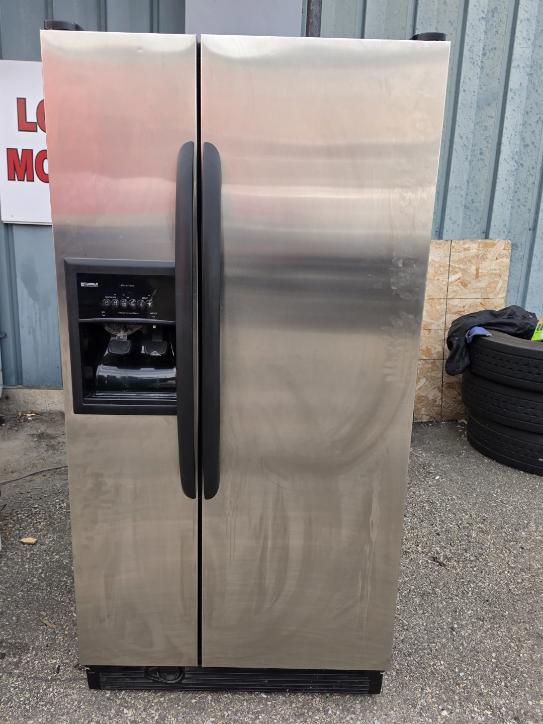 GE Stainless Steel Side-by-Side Refrigerator