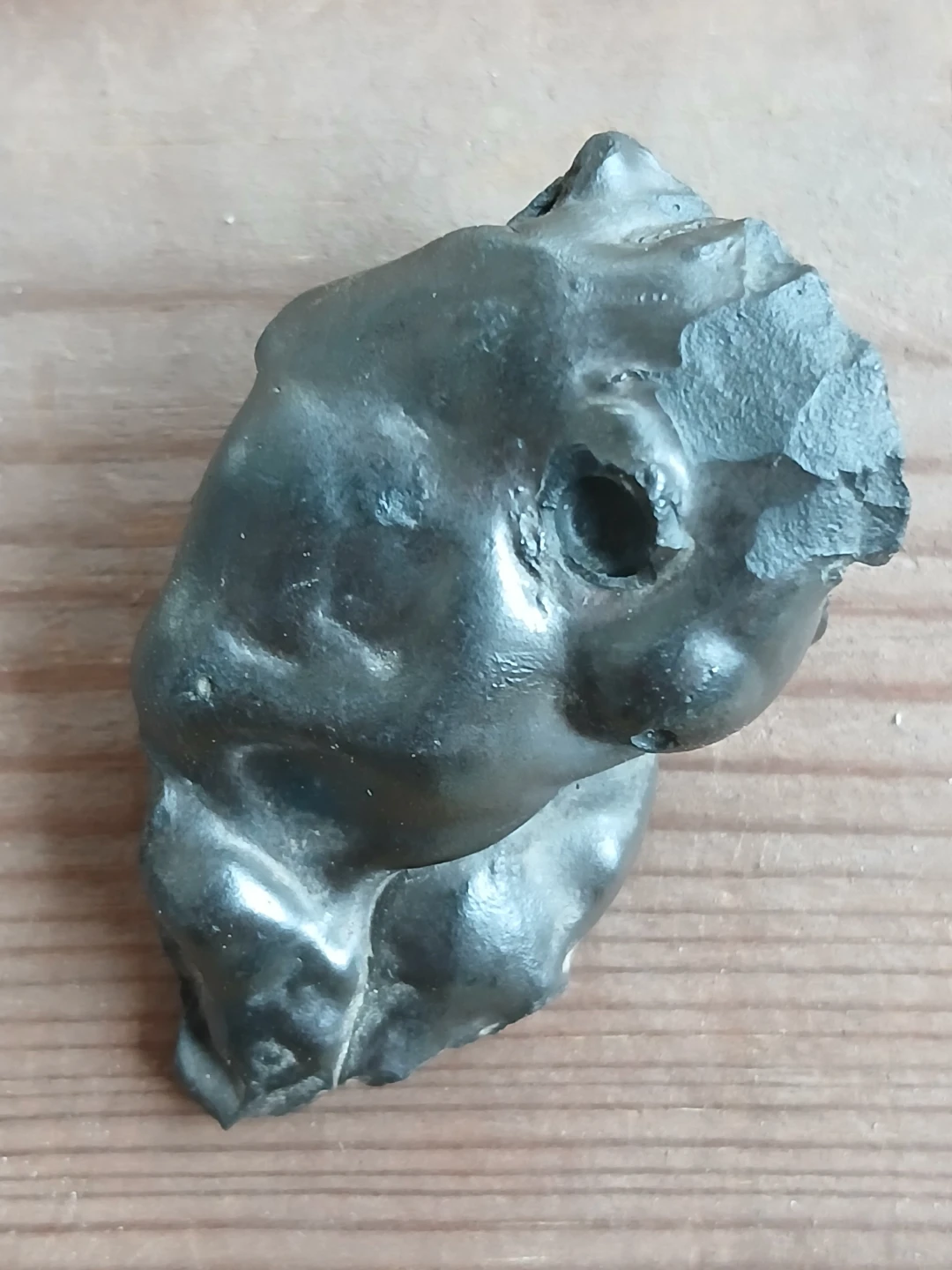 1980s Unique Fragment of Glassy Industrial Iron Slag - photo 4