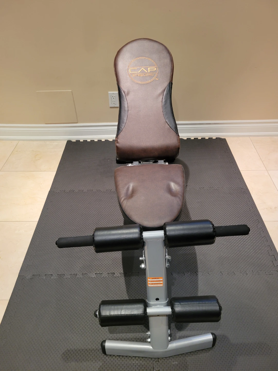 CAP Strength Adjustable Weight Bench & Dumbbell Set