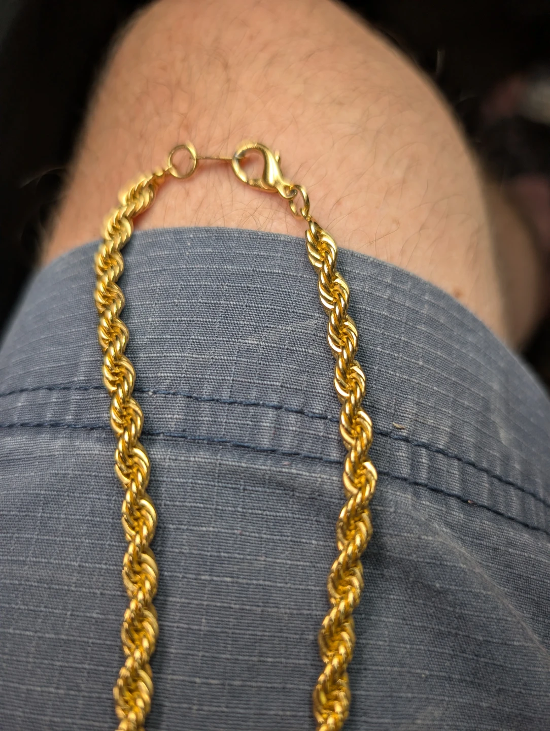 Gold Rope Chain Necklace - photo 2