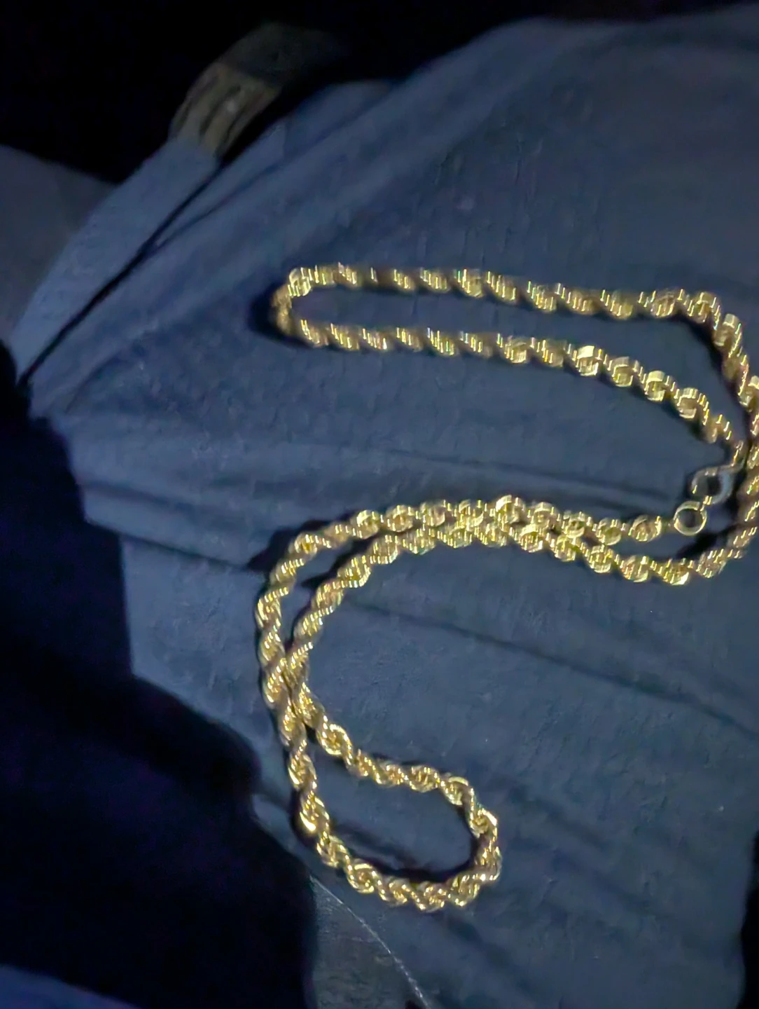 Gold Rope Chain Necklace - photo 4