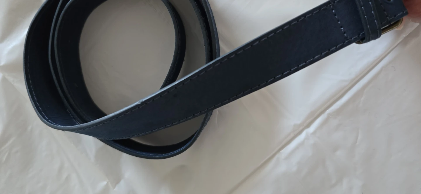 Blue PLeather Belt