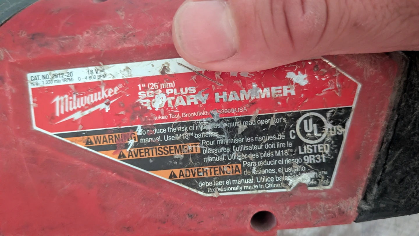 Milwaukee SDS Plus Rotary Hammer m18 - photo 2