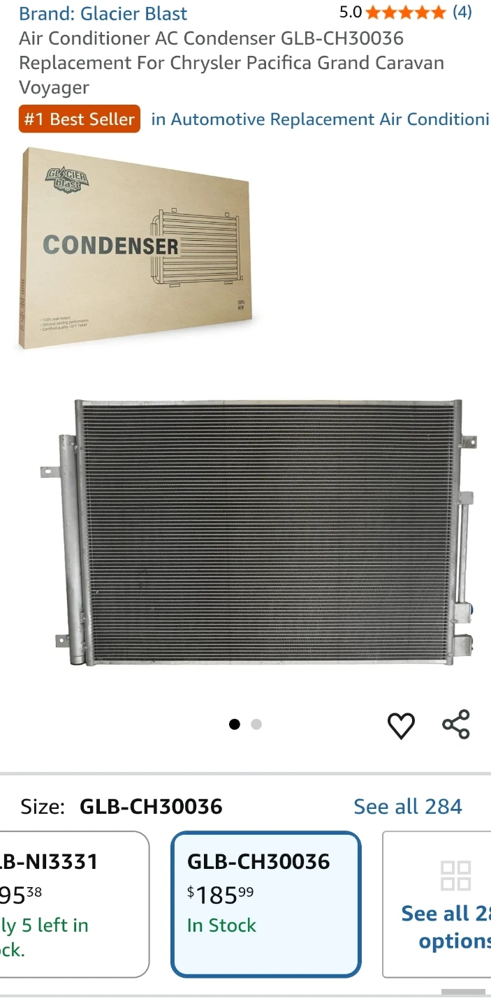 A/C Condenser - Chrysler Voyager & Chrysler Pacifica - photo 5