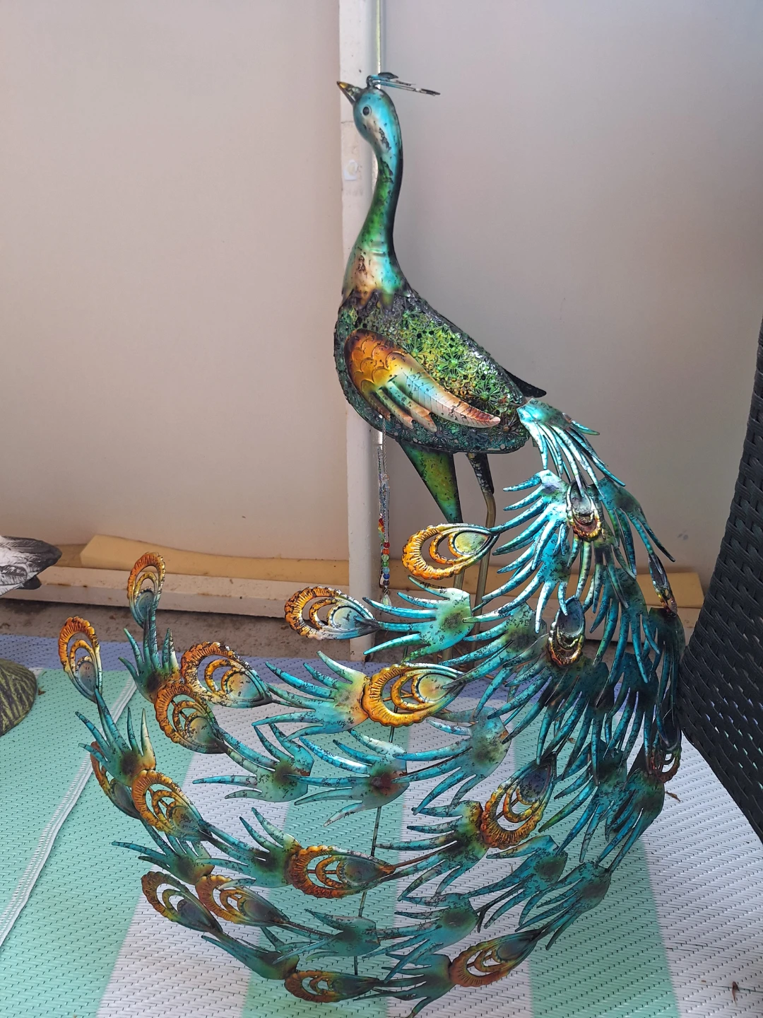 Metal Peacock Garden Decor