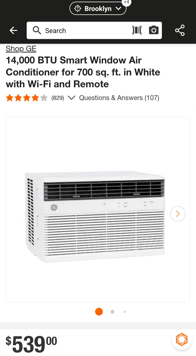 14,000Btu GE Smart Window AC Unit - photo 2