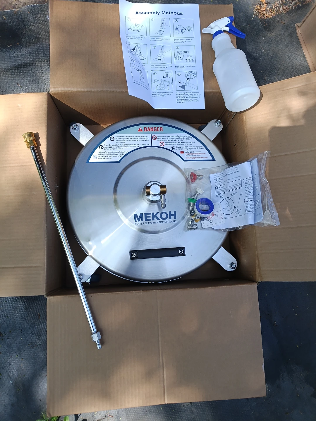 MEKOH Pressure Washer Surface Cleaner Attachment - photo 3