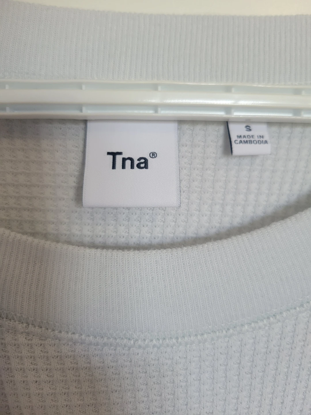 Tna Long Sleeve Waffle Knit Top - photo 3