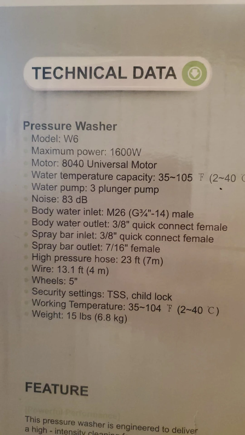 BRAND NEW NEVER OPENED 1600W Heavy Duty Pressure Washer - photo 3
