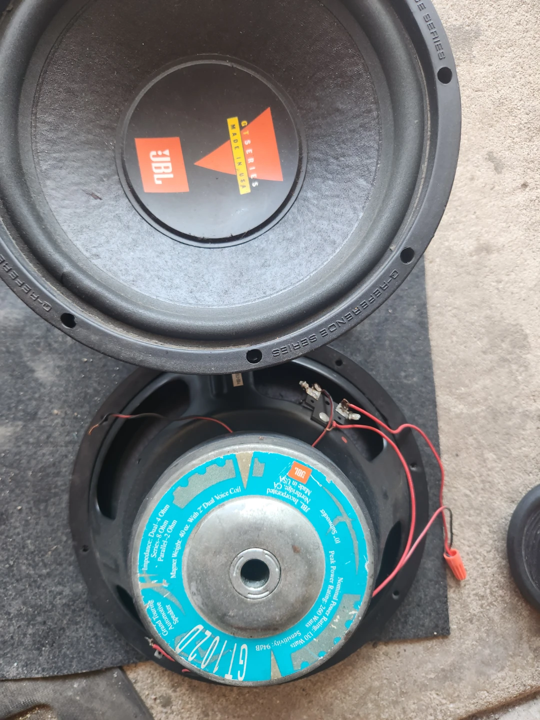 JBL GT1020 Grand Touring 10" Subwoofer