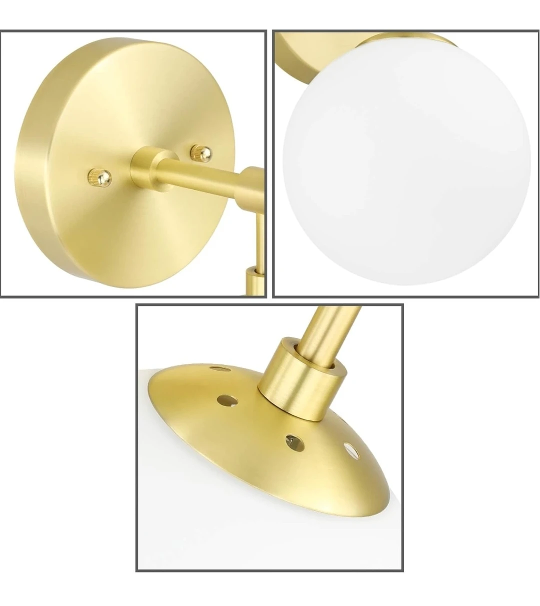 XinBei Lighting Wall Sconce Satin Brass - photo 5