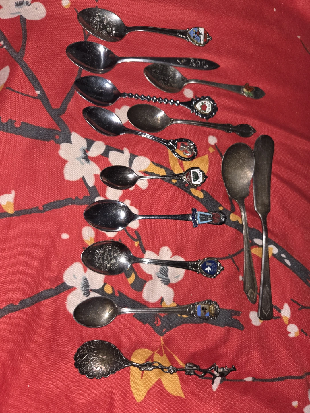 Set of 11 Souvenir Spoons