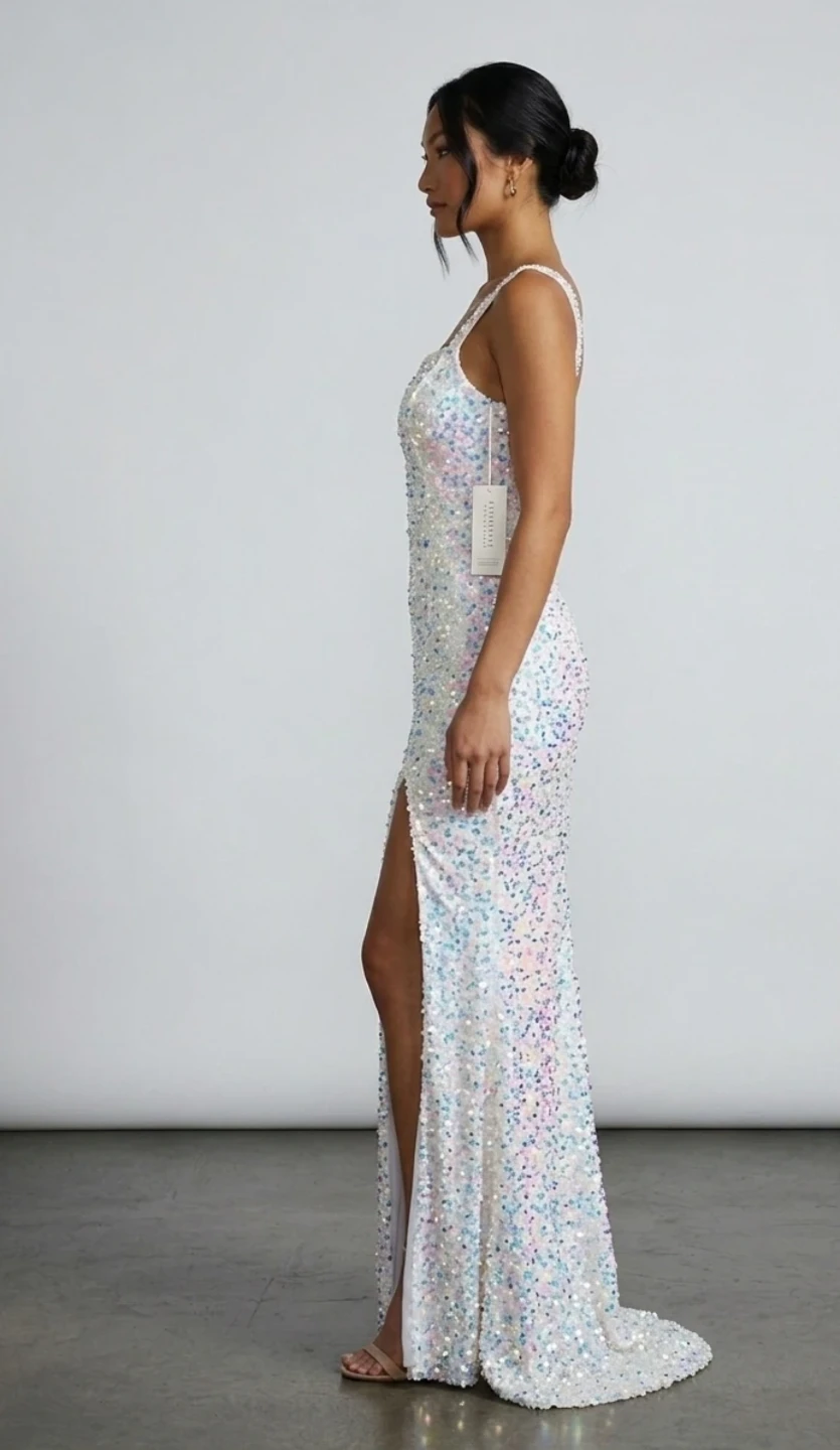 Sequined Wedding/Coctail Maxi Dress - photo 2