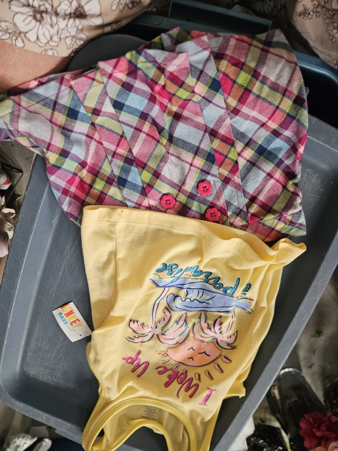 Gymboree Girls Plaid Skort & T-Shirt Set - Size 4