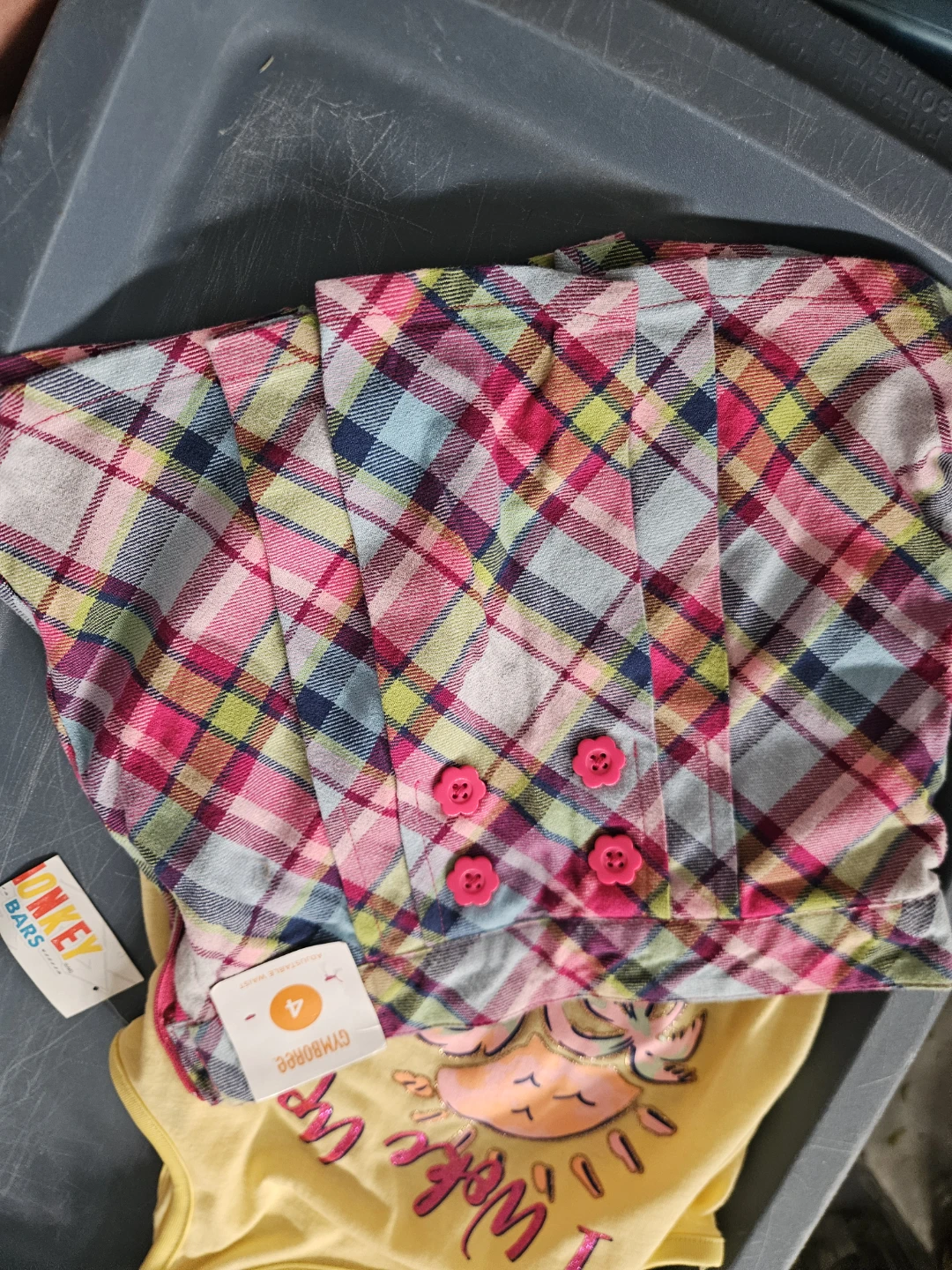 Gymboree Girls Plaid Skort & T-Shirt Set - Size 4 - photo 2