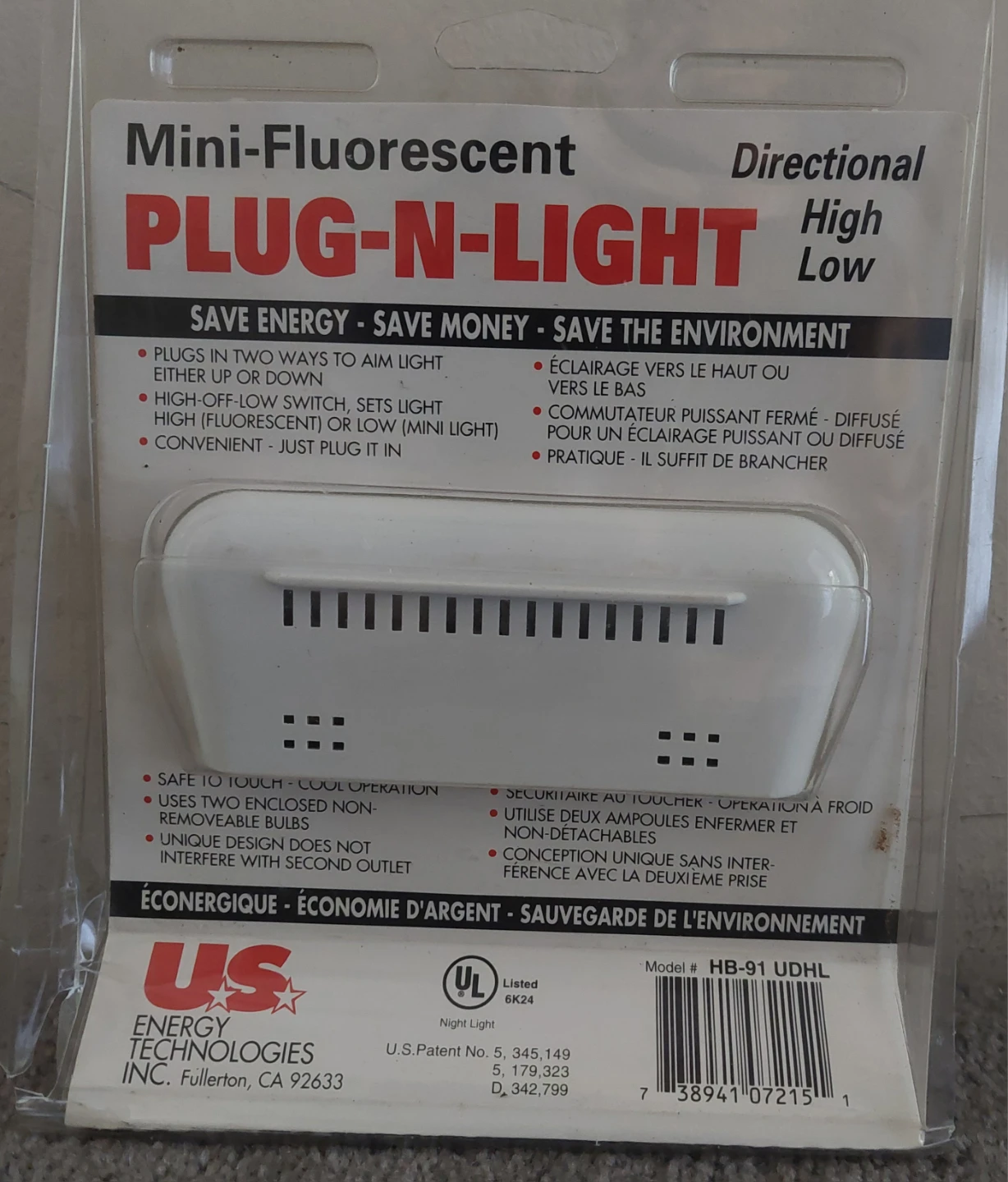 US Energy Technologies Mini-Fluorescent Plug-N-Light Directional - photo 2