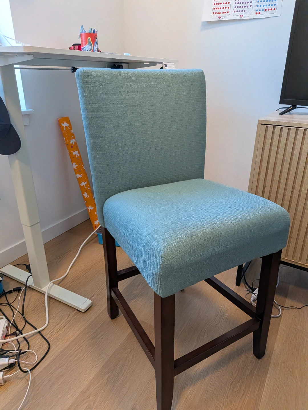 Blue Upholstered Chair