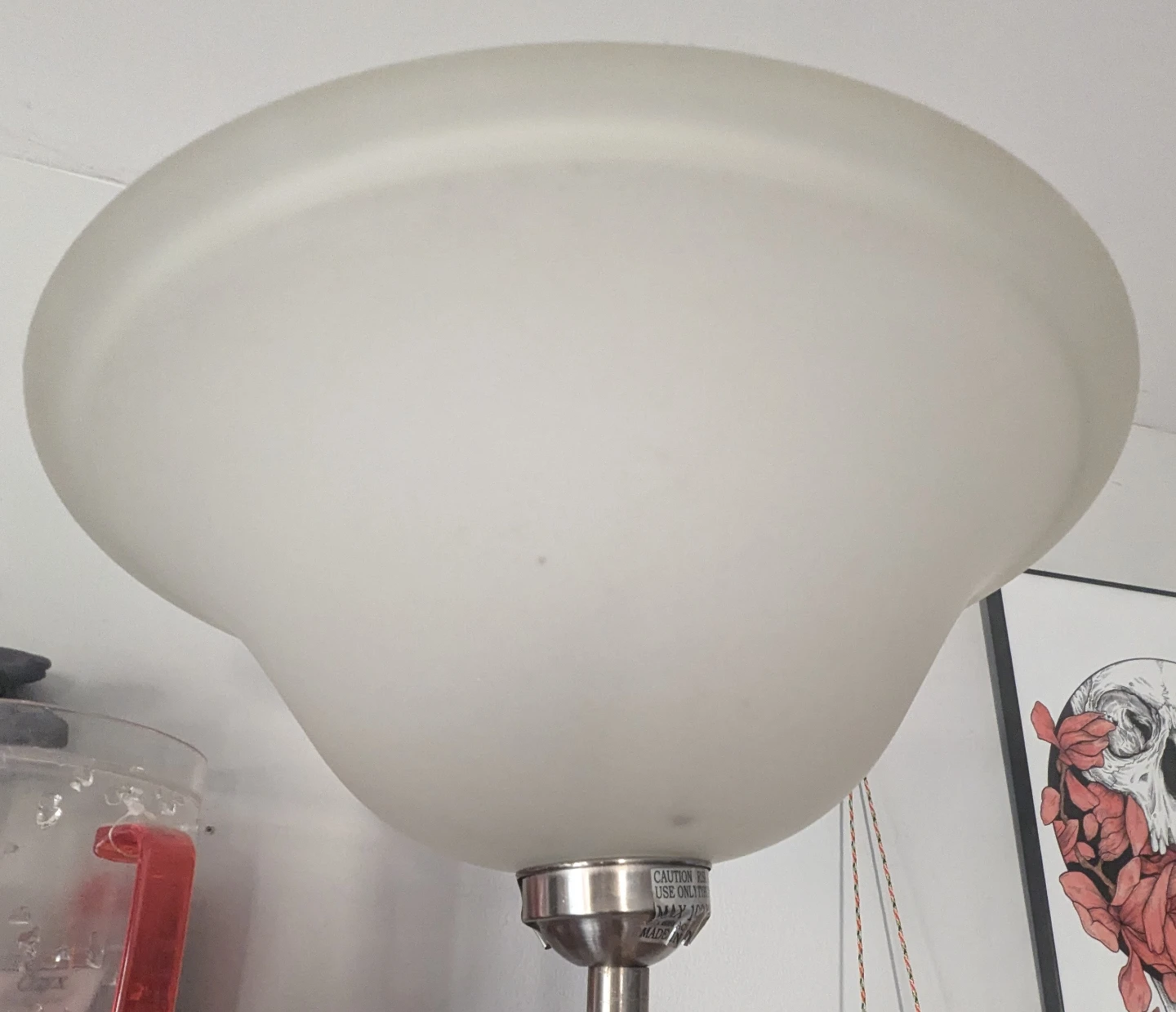 Floor Lamp with Frosted Bell Shade - photo 2