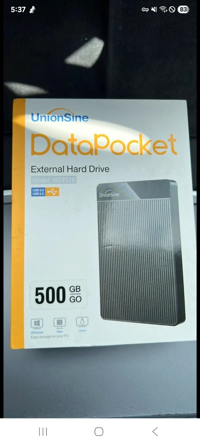 UnionSine DataPocket External Hard Drive 500GB - photo 4