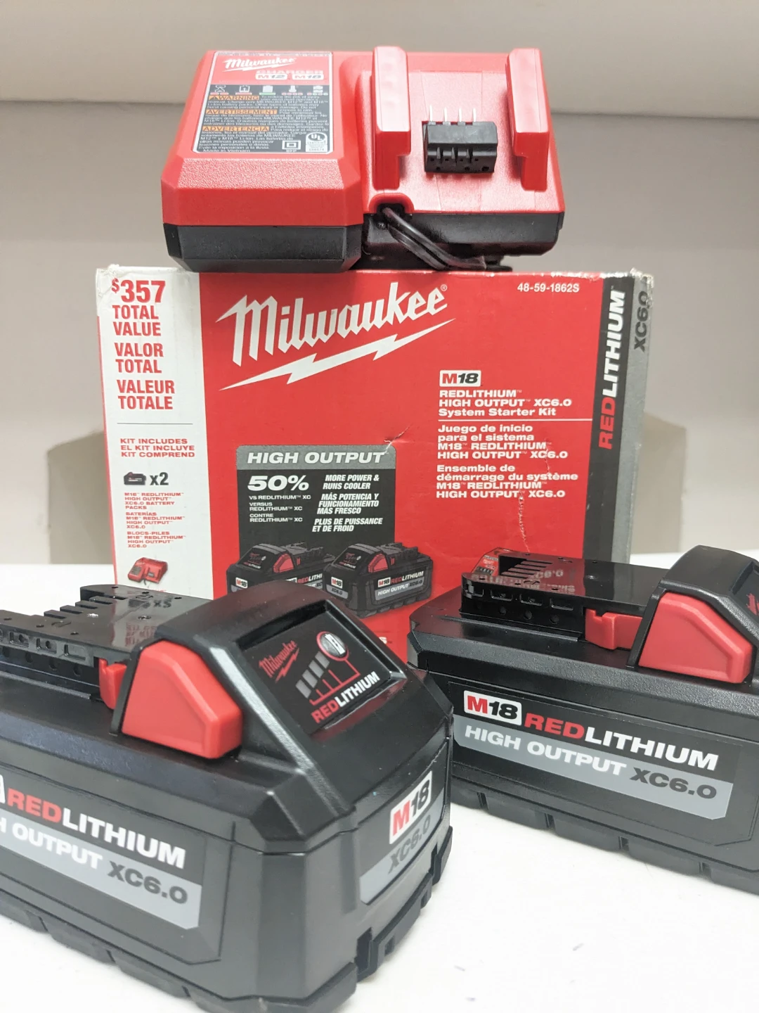 M18 Milwaukee XC 6.0 HIGH OUTPUT 2 Pack Starters Kit - photo 2